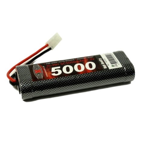 Maxam Batteri pakke 7,2V 5000 mAH med Tamiya stik UDSOLGT