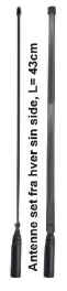 Glasfiber antenne til Walkie Talkie 27 Mhz
