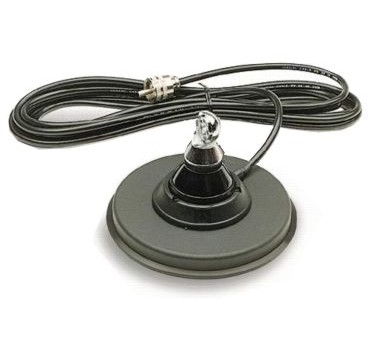 Antenne fod magnetisk BM 120 DV m/kabel 12,5cm Ø