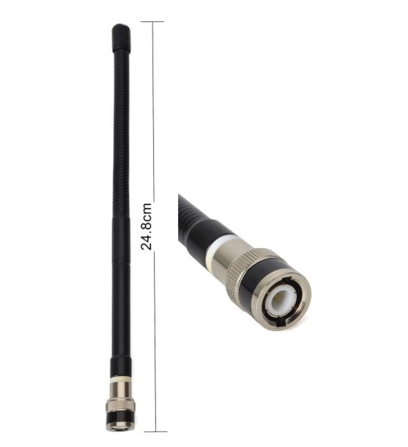 CB gummi antenne til hånd WT BNC stik