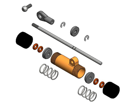 M5S9525 Alu oil steering set
