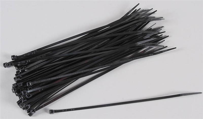 FG 06565/16 Kabel holder sort 2,5x165 50stk.