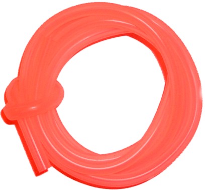 Brændstof slange 2.5 x 5mm 1m rød-orange MY277-3