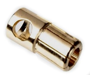 Guld 8.0mm han stik