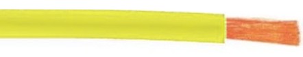 Silicone ledning 14 awg 2.1mm2 gul pr. meter