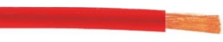Silicone ledning 14 awg 2.1mm2 rød pr. meter