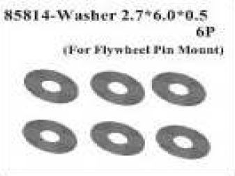 84814 Flywheel pin washer 2,7x6,0x0,5, 6stk