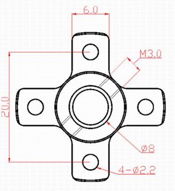 4-legs motor mount. 2730