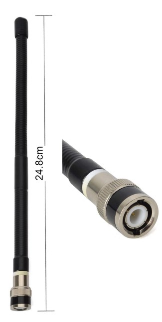 CB gummi antenne til hånd WT BNC stik