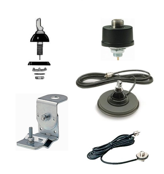 27 Mhz Mobil antenner og fødder