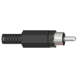 RCA phone han til kabel sort