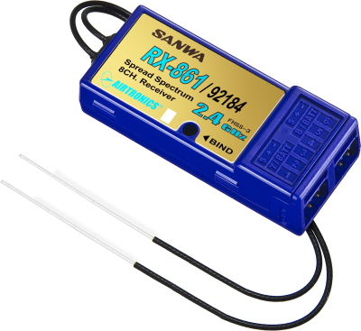 Sanwa RX 861 FHSS-3 2,4 Ghz 8kanaler til SD10G