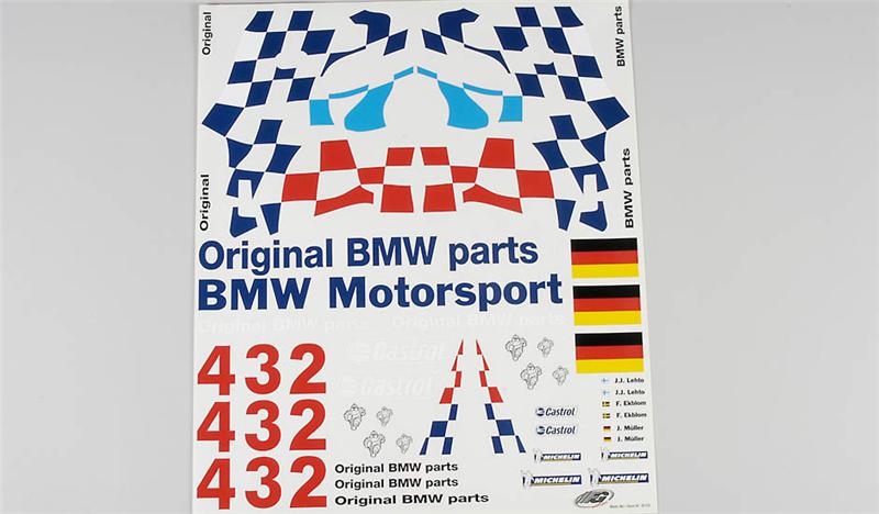 FG 08170 TEAM AUFKLEBER BMW M3 GTR